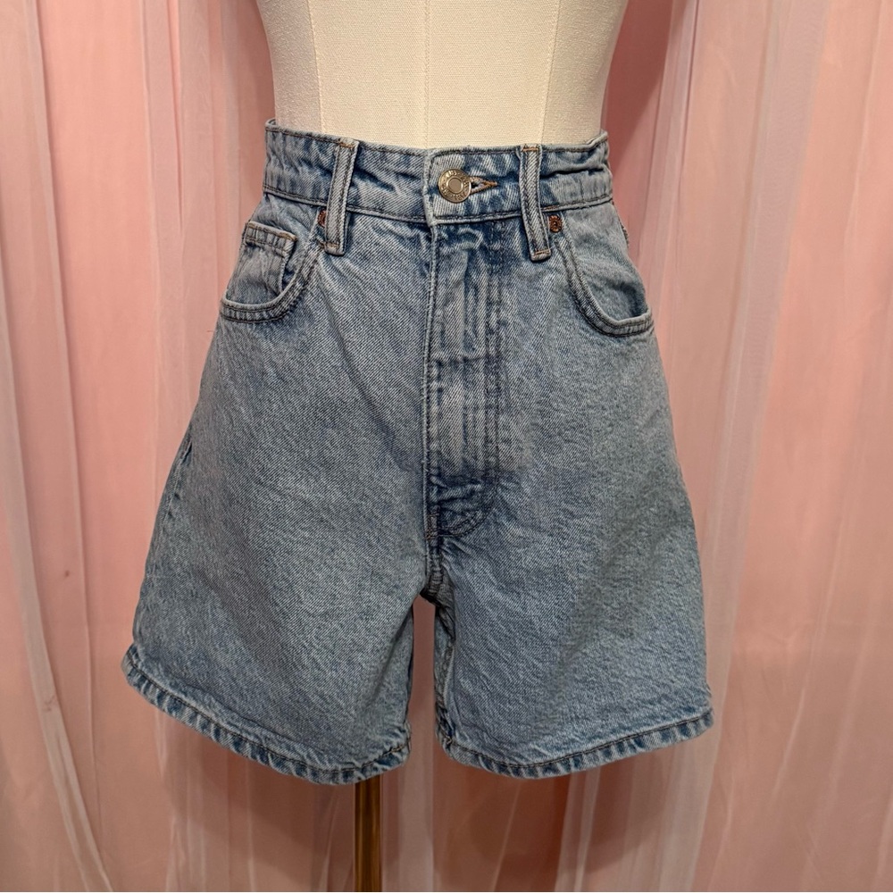 Zara Light Blue Jean Shorts